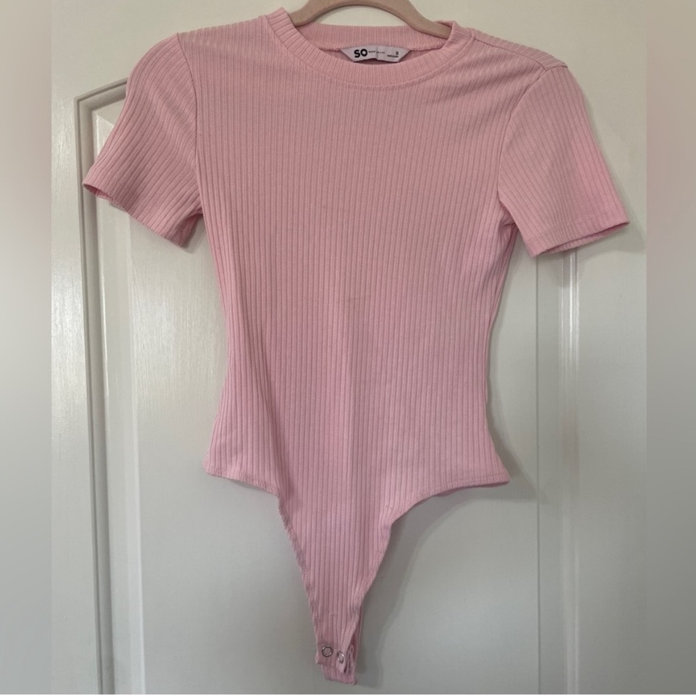 SO pink body suit